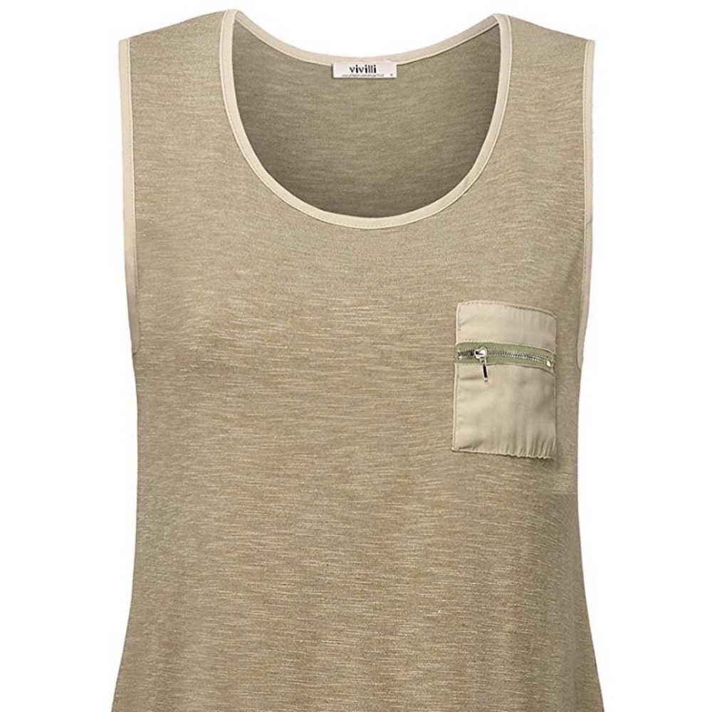Women's V-Neck Sleeveless Plaid Tunic Tank Tops
